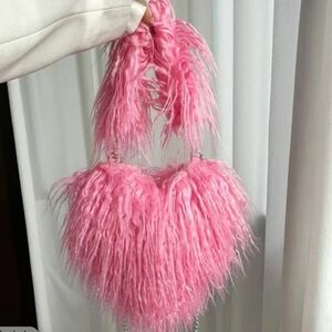 Heart Fluffy Mini Bag